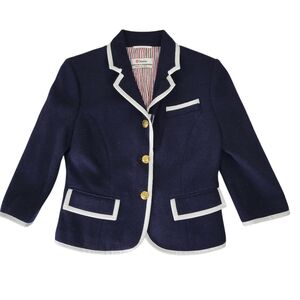 Thom Browne Neiman Marcus Target Blazer Women S Navy Nautical Double Vent Wool